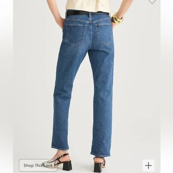 J.Crew Women's Classic Straight Jean in Bronson Wash - Sz 28 - Picture 3 of 10